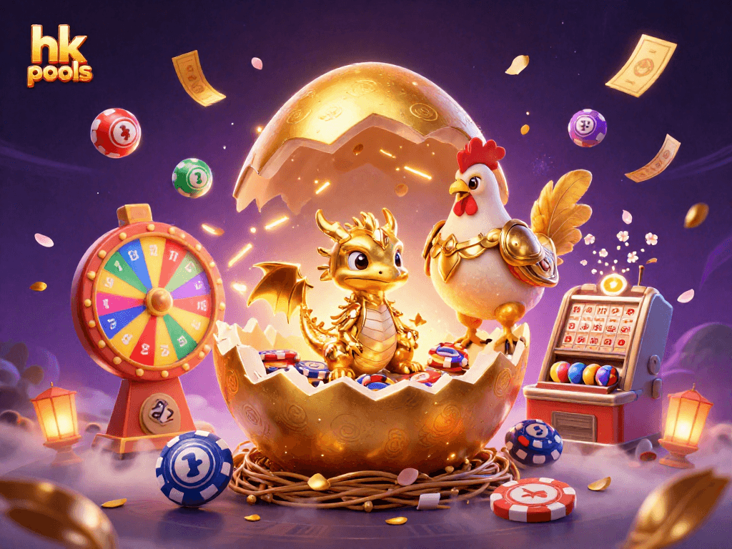 Mengisi hk pools dengan bola lotere berwarna-warni, naga emas, dan permainan jackpot yang bersemangat.