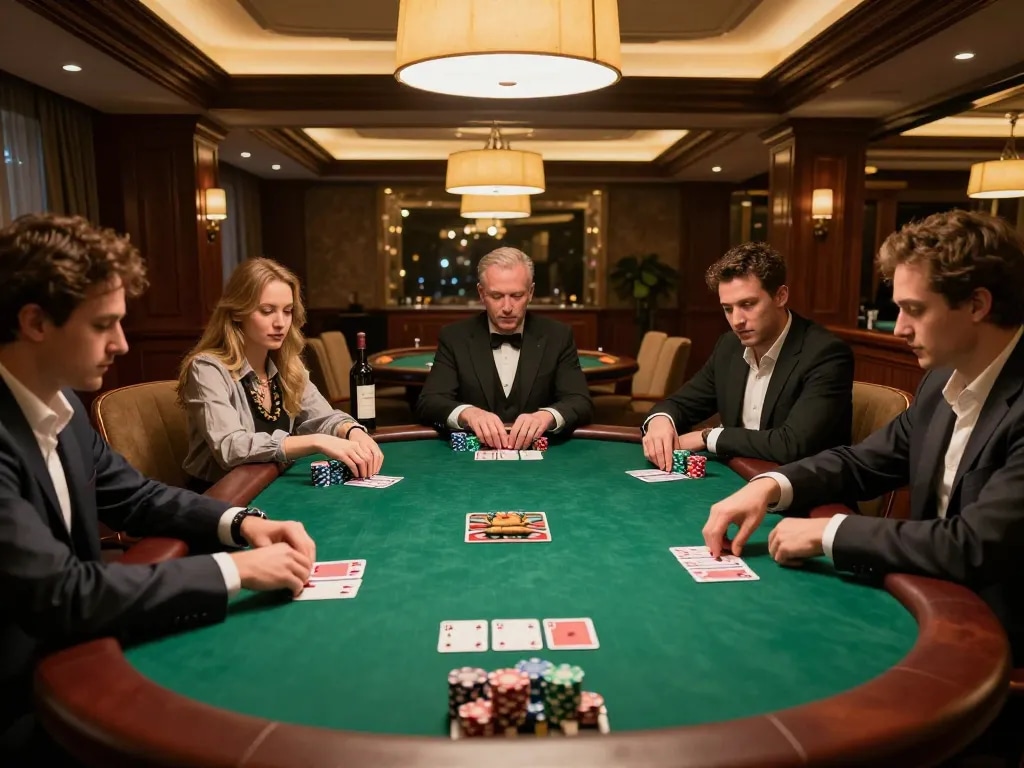 Play thrilling poker at IDC88 JOKER in a luxurious setting with serious players and strategic gameplay.