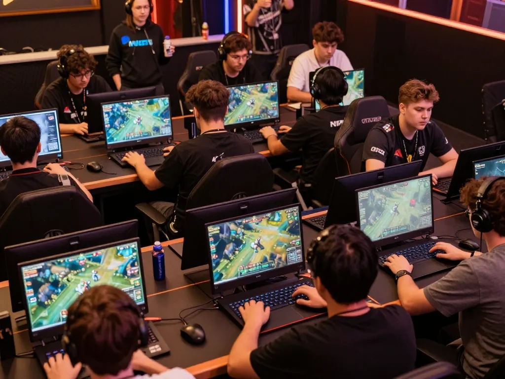 MPO08 link alternatif showcased during an exciting online gaming tournament with players strategizing for big wins.