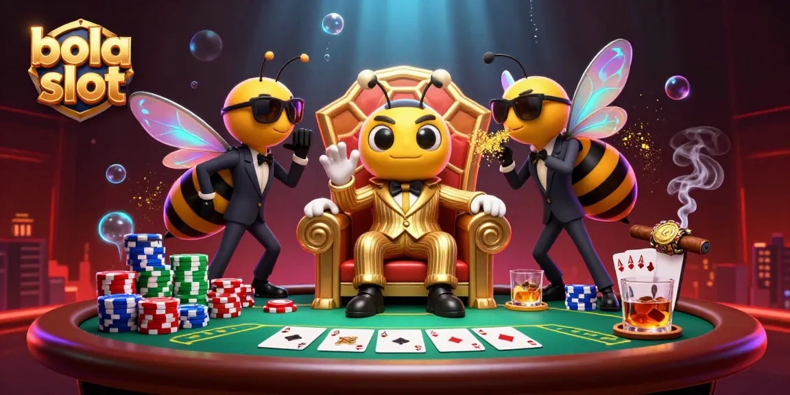 Engage in thrilling bola slot games with vibrant characters and rich casino visuals.