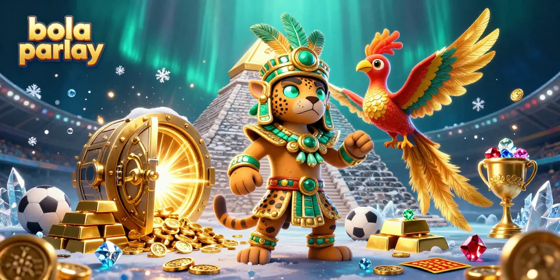 Mendapatkan prediksi bola parlay dengan ilustrasi 3D penuh warna menampilkan karakter kasino yang menarik dan dinamis.
