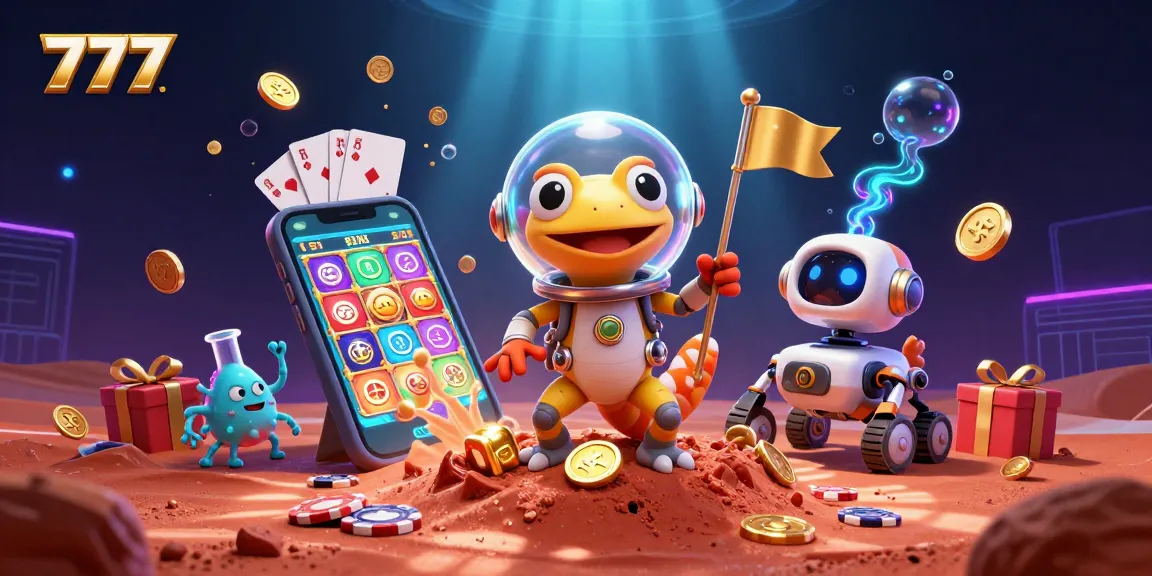 Join the thrilling adventure of 777 as a Martian gecko uncovers a hidden golden casino on Mars!