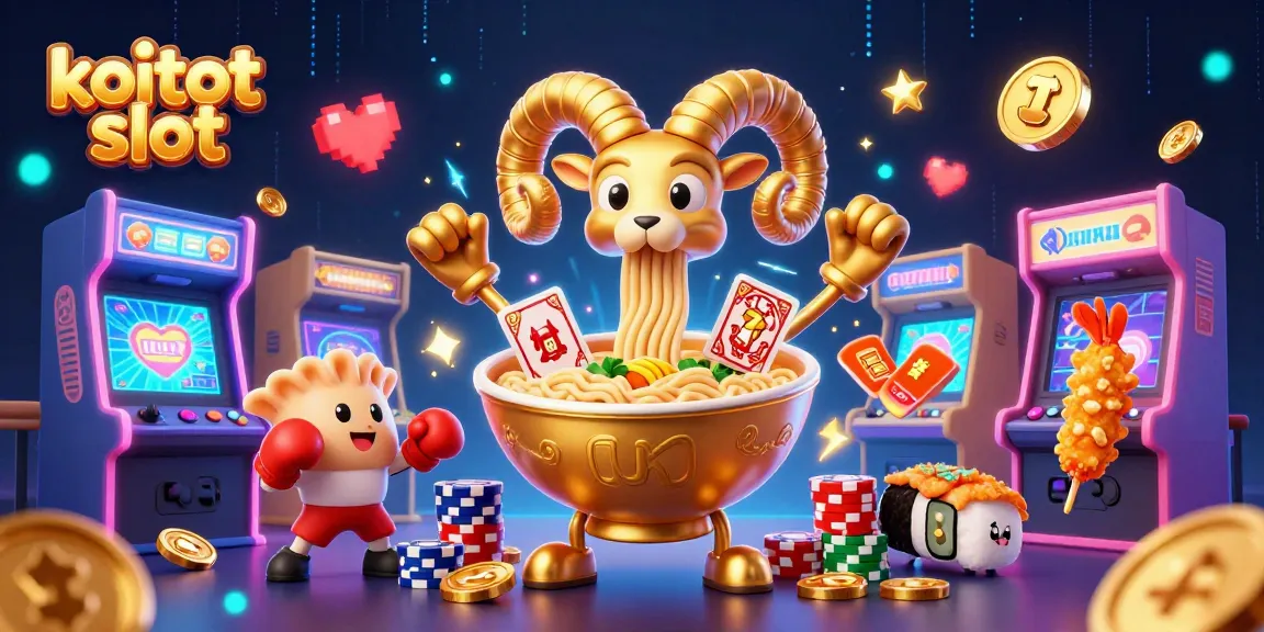 Bermain di koitot slot dengan ramen raksasa dan karakter berkostum yang meramaikan suasana kasino online.
