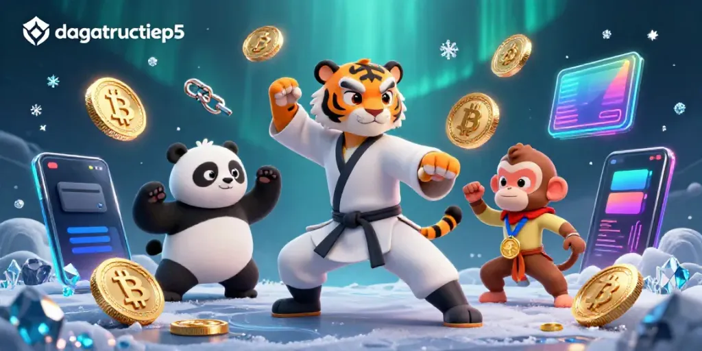 Experience thrilling gameplay with dagatructiep5's visually stunning 3D illustration featuring a kung fu tiger master.