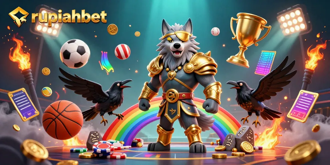 Experience the excitement of rupiahbet with dynamic sports elements and Norse mythology characters.