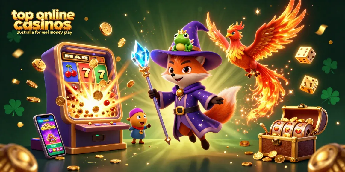 Experience the magic at top online casinos Australia for real money play with vibrant, dynamic casino elements.