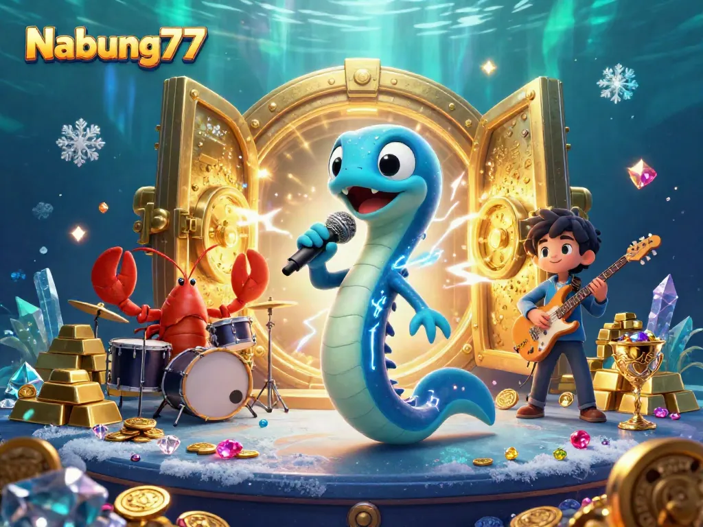 Rasakan sensasi slot di Nabung77 dengan petualangan ini, electric eel DJ dan band peneman di kasino bawah laut
