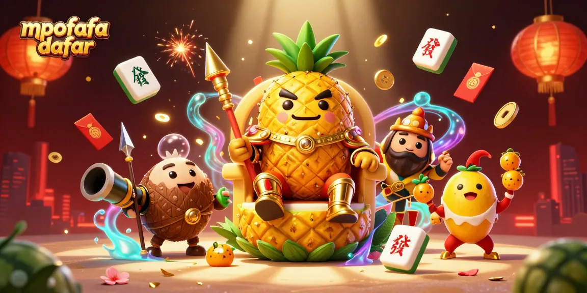 Experience the thrill of mpofafa daftar with vibrant illustrations of casino characters and elements.