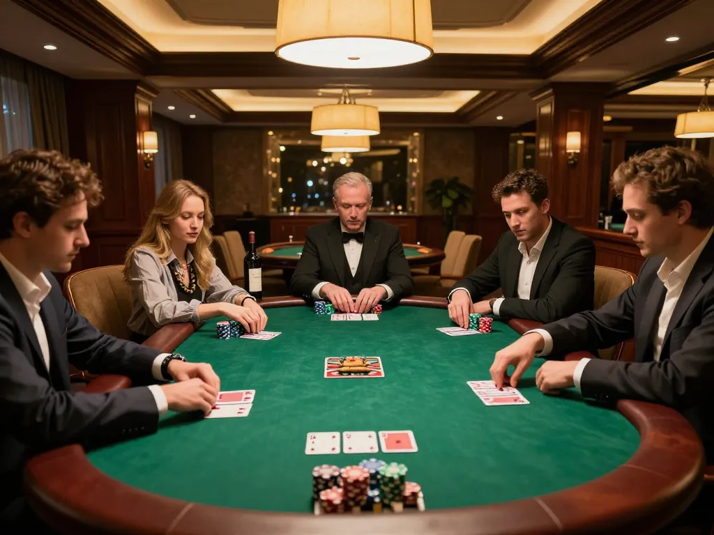 Play thrilling poker at IDC88 JOKER in a luxurious setting with serious players and strategic gameplay.