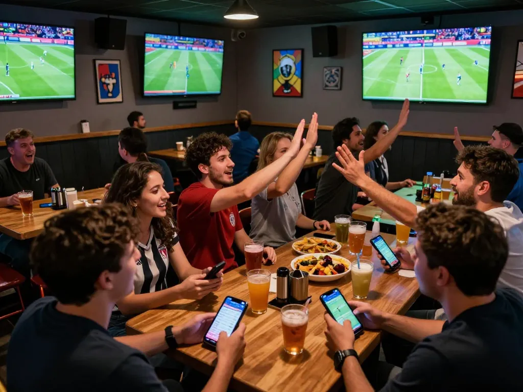 Socolive trực tiếp brings excitement as fans cheer while watching live soccer games together.