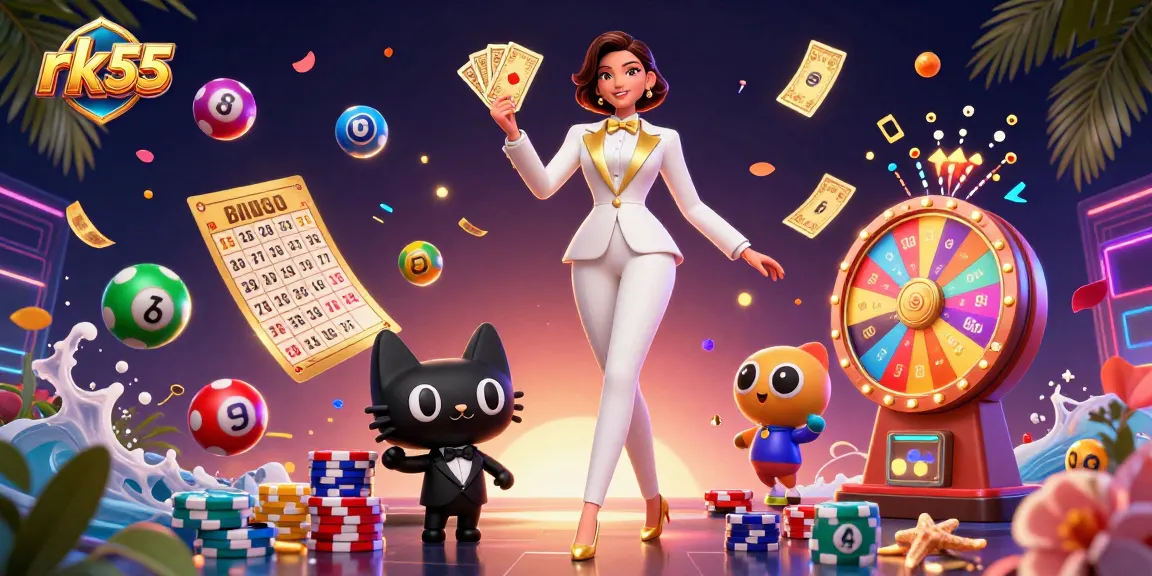 Engage in thrilling gameplay at rk55 while celebrating wins with dynamic elements.