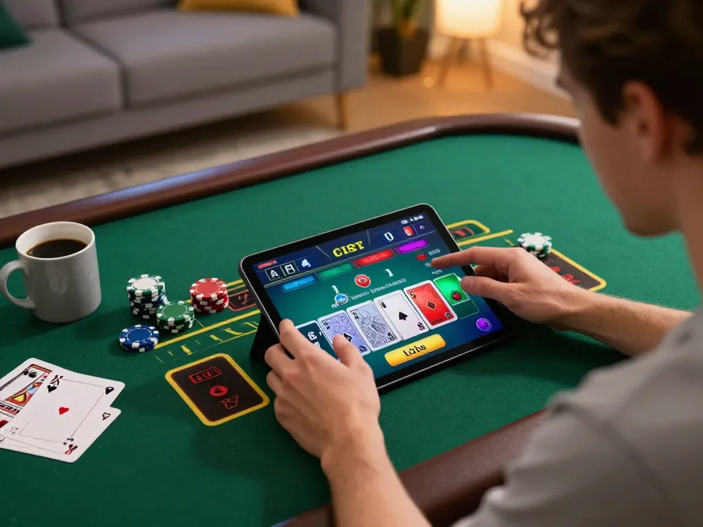 Experience exciting gameplay on 78win with interactive live dealer blackjack on a tablet