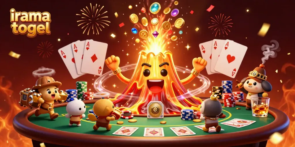 Experience the excitement of irama togel with a vibrant 3D illustration showcasing winning moments.