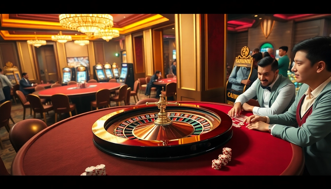 Experience thrilling gameplay at Batara88 with vibrant casino tables and exciting roulette.
