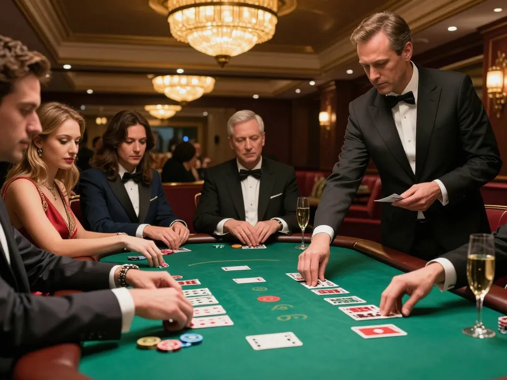 Baccarat table action featuring strategic gameplay at LGO GOAL casino.