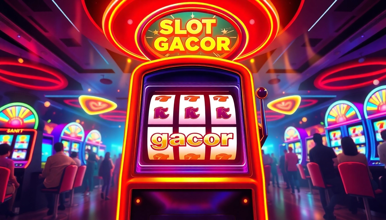 Menang besar dengan slot gacor di mesin slot yang gemerlap.