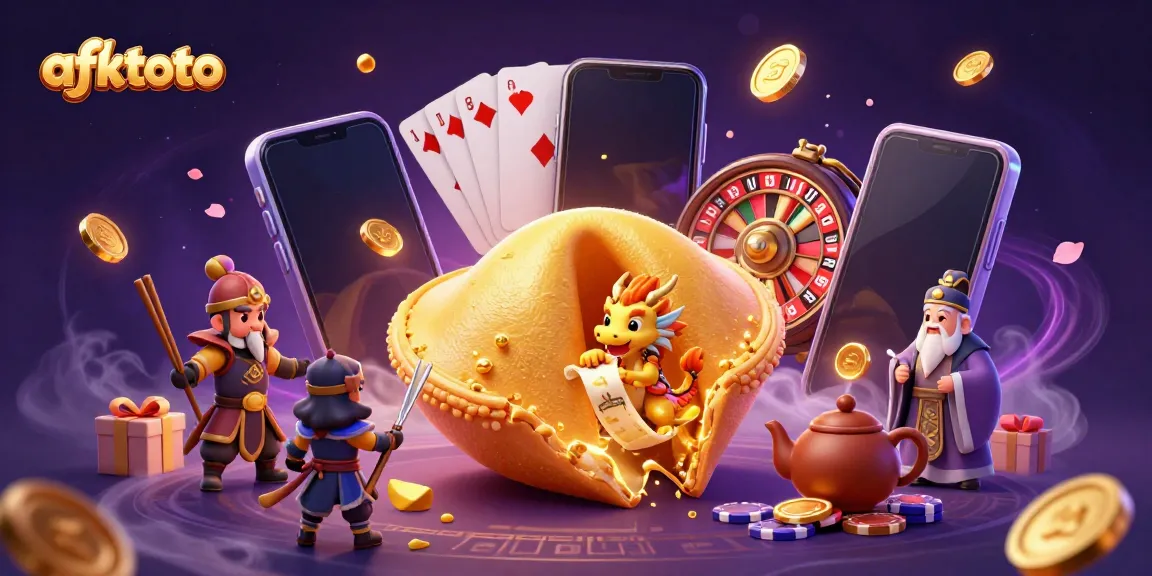 Mengakses afktoto dengan pengalaman kasino yang menyenangkan, menampilkan slot game dan karakter unik.