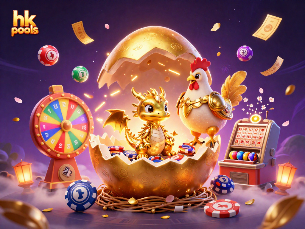 Mengisi hk pools dengan bola lotere berwarna-warni, naga emas, dan permainan jackpot yang bersemangat.