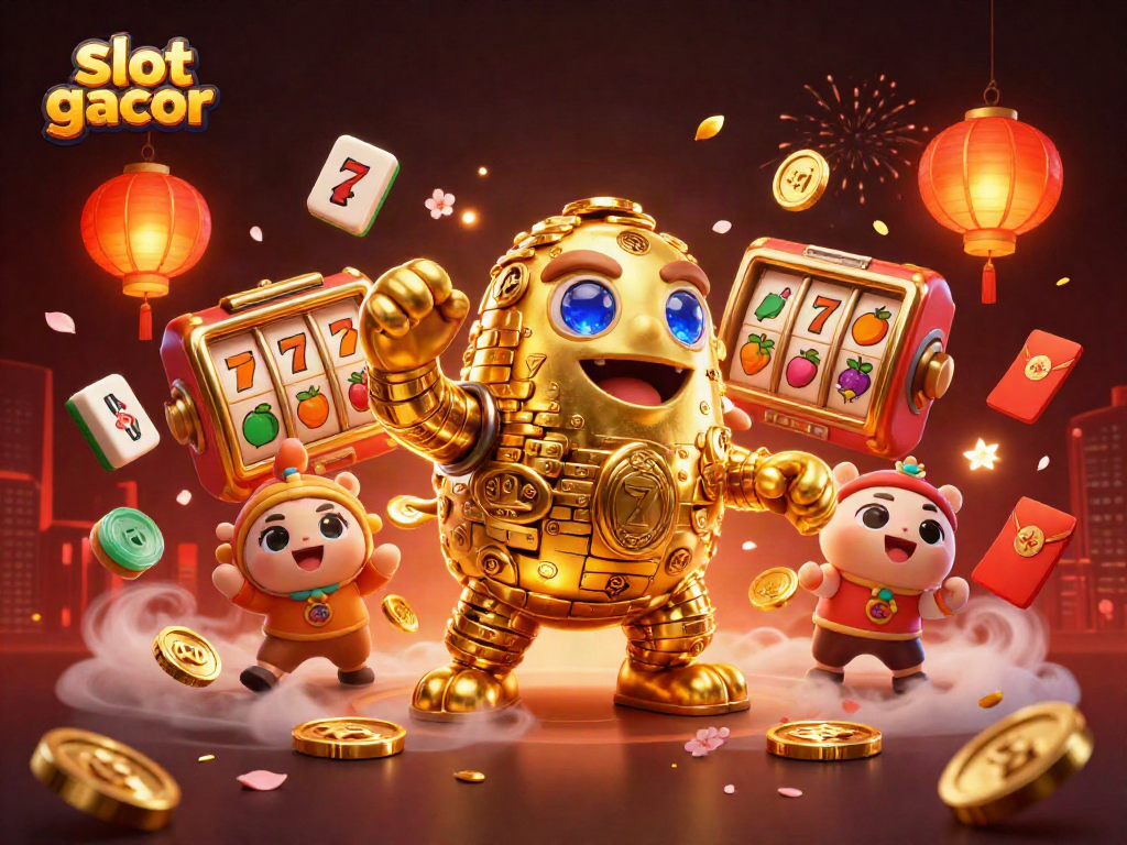Putaran slot gacor yang berkilau menghadirkan suasana kasino berenergi tinggi.