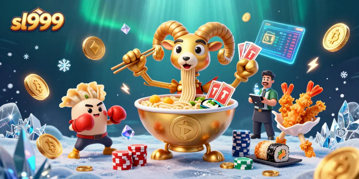 sl999 showcases an engaging casino scene with playful characters and vibrant game elements bursting with energy.