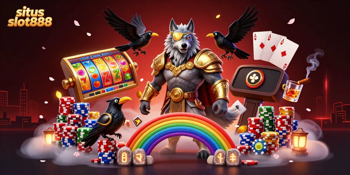 Melihat gulungan slot di situs slot888 yang bersinar dengan simbol buah dan jackpot.