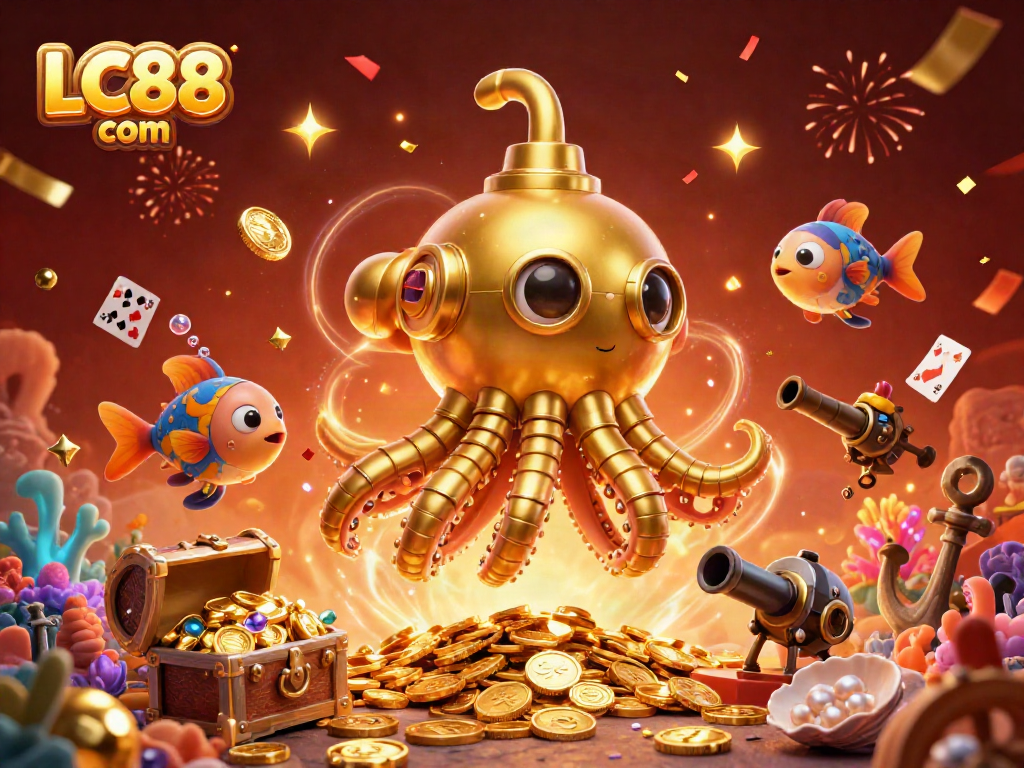 Experience thrilling wins at LC88 com with a magical underwater scene filled with treasures and excitement.