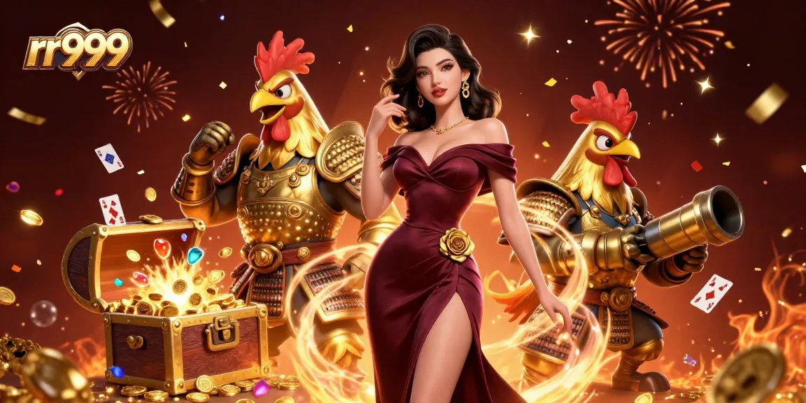 Experience thrilling jackpots at rr999 with dynamic gaming scenes and vibrant colors.