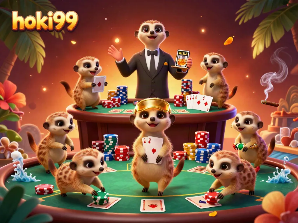 Rasakan keseruan bermain di hoki99 dengan koloni meerkat yang menampilkan permainan kasino yang rumit.