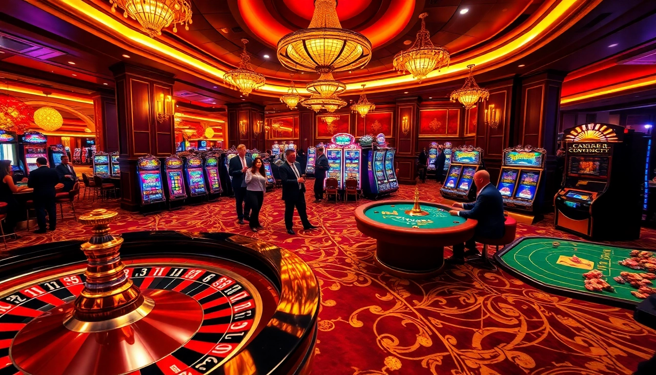 Players enjoying high-stakes poker at https://wala88.free/, showcasing an engaging casino atmosphere.