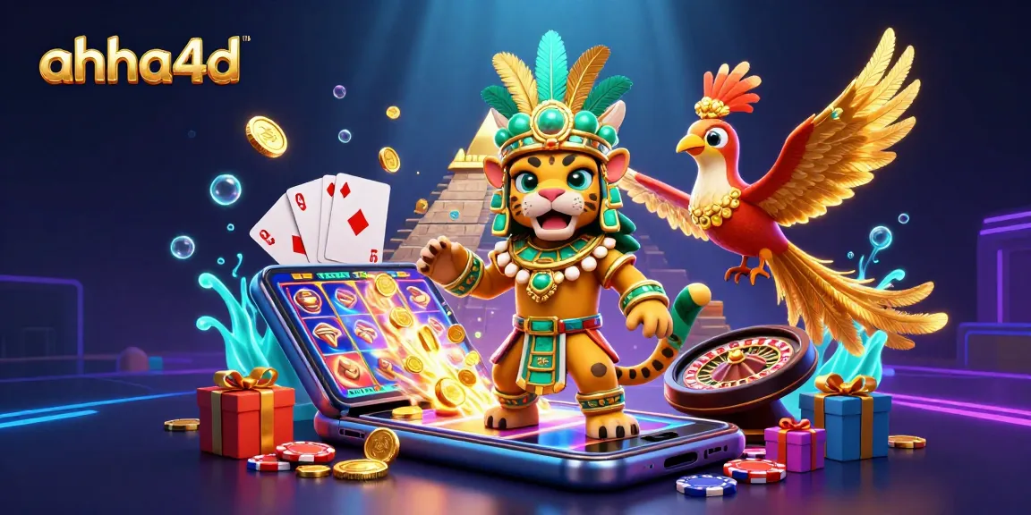 Spin the reels with ahha4d's vibrant 3D characters and exciting casino elements.