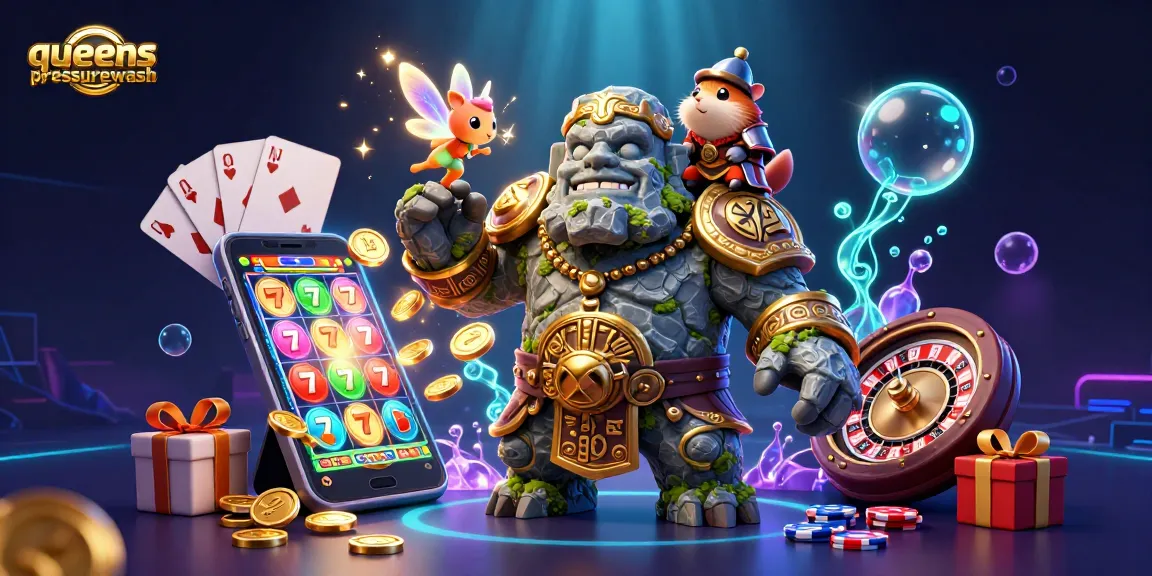 Experience queenspressurewash as the magical gamble unfolds in a vibrant casino-inspired scene.