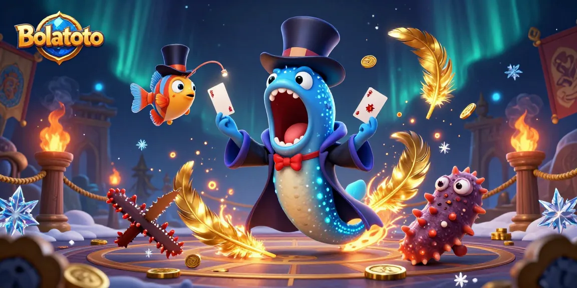 Bolatoto engages players with stunning sea creatures performing card tricks in an immersive casino world.