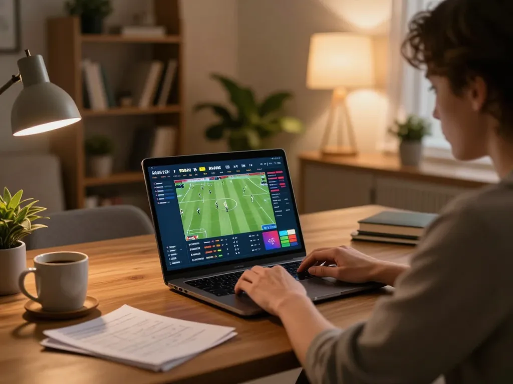 Betting strategies engaged on the laptop during an evening session with 78winbs gaming.