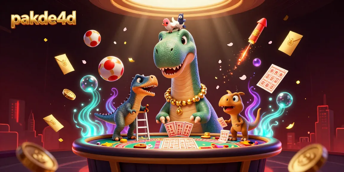 Engage with pakde4d's fun lottery and bingo atmosphere in this vibrant casino illustration.