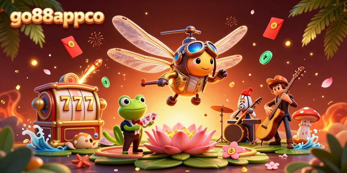 Engage with the dynamic go88appco scene showcasing exciting casino gameplay under vibrant fireworks.