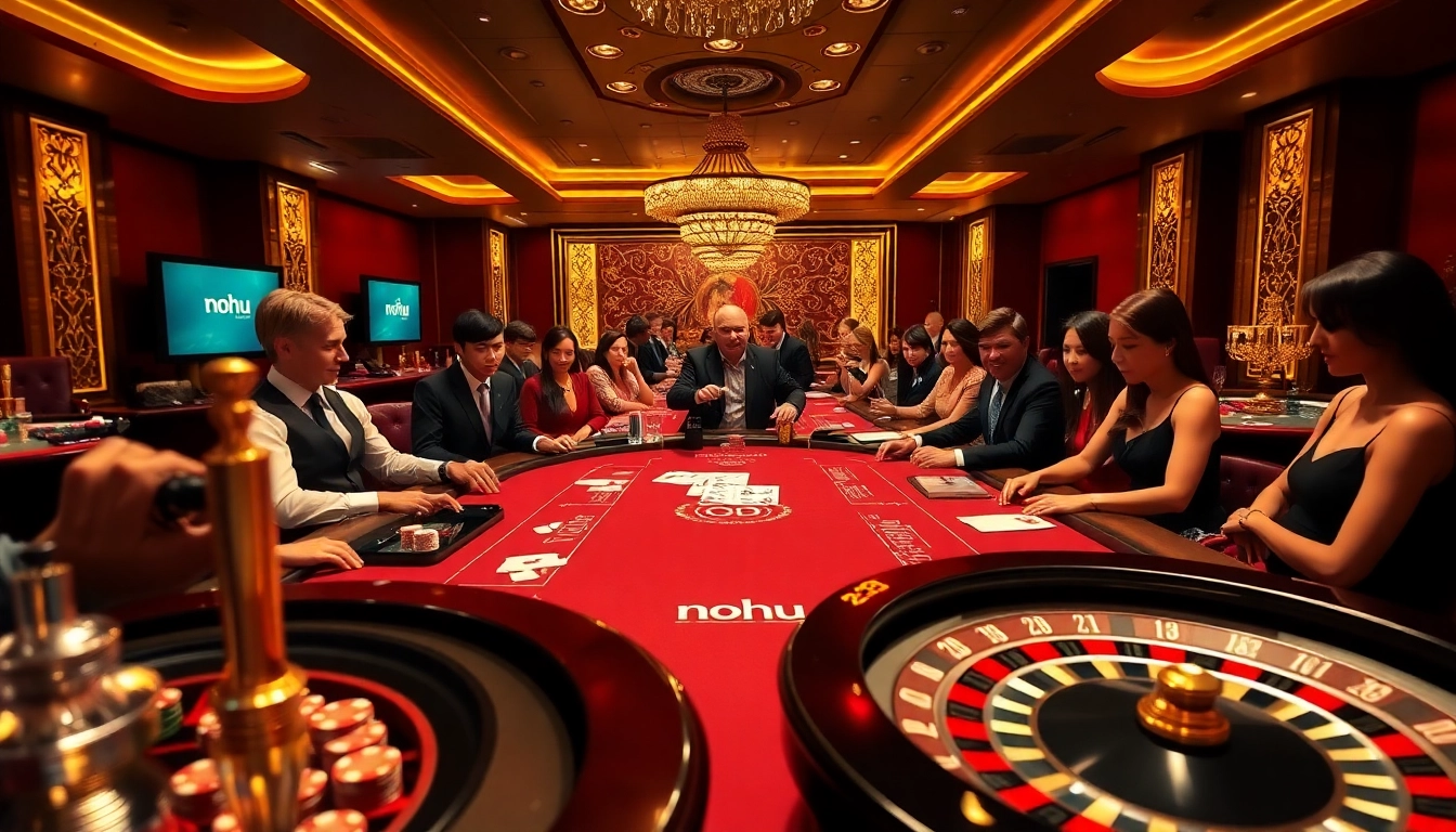 Nohu enhances your casino experience by showcasing a thrilling blackjack game with professional dealers and players.