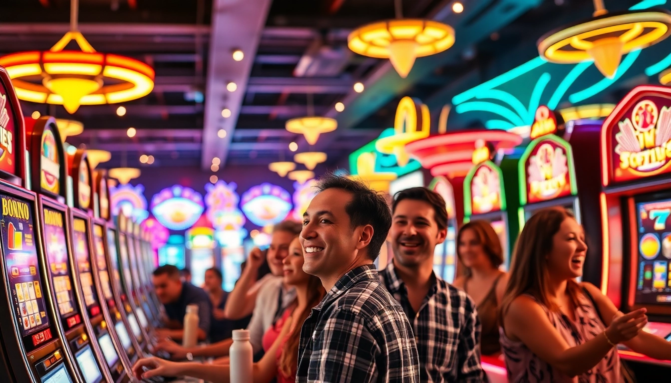 Menang dengan tunai138 di mesin slot penuh warna dan suasana ceria.