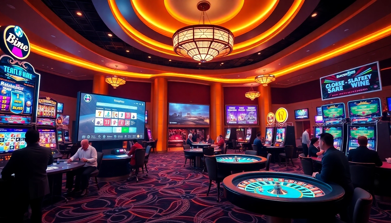 Engaged players enjoying diverse games on BLACKOWL88's modern online gambling platform.