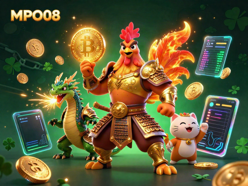 Join MPO08 for exciting betting strategies with colorful casino action featuring unique character elements.