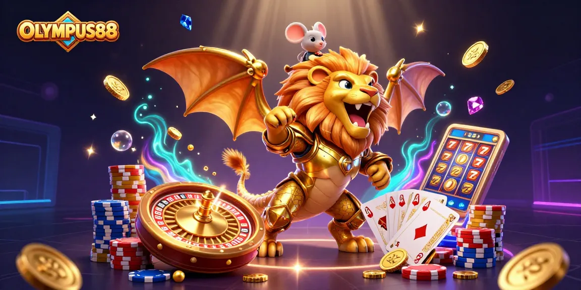 OLYMPUS88 mempersembahkan permainan slot online dengan karakter menarik dan kemewahan koin emas yang berkilau.