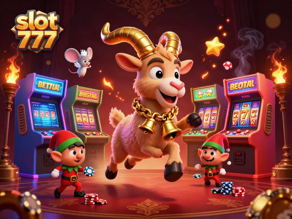 Memutar slot 777 dengan berbagai karakter menarik di kasino yang meriah dan penuh kejutan.