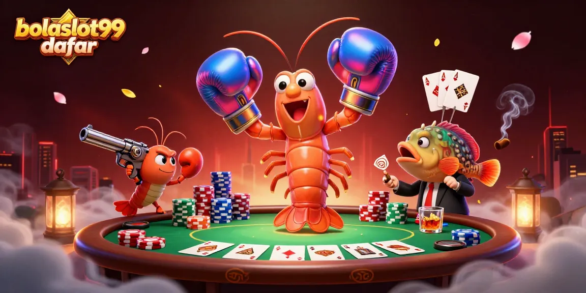 Experience thrilling poker action with bolaslot99 daftar featuring vibrant 3D characters and rich casino elements.