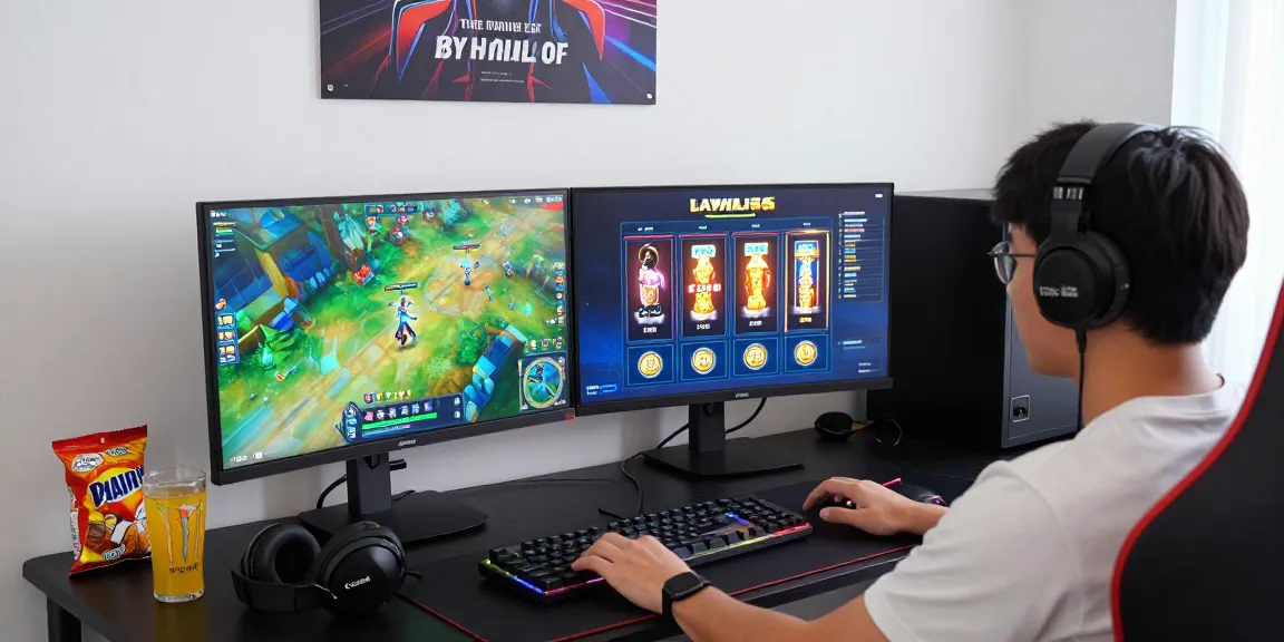 Enthusiastic player engaging in tempototo login at modern gaming workstation during vibrant Toto games.
