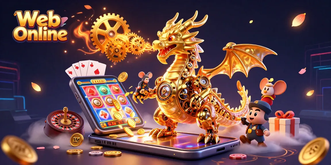 Engage in thrilling gameplay with Web Online through vibrant slot machines and rich casino elements.