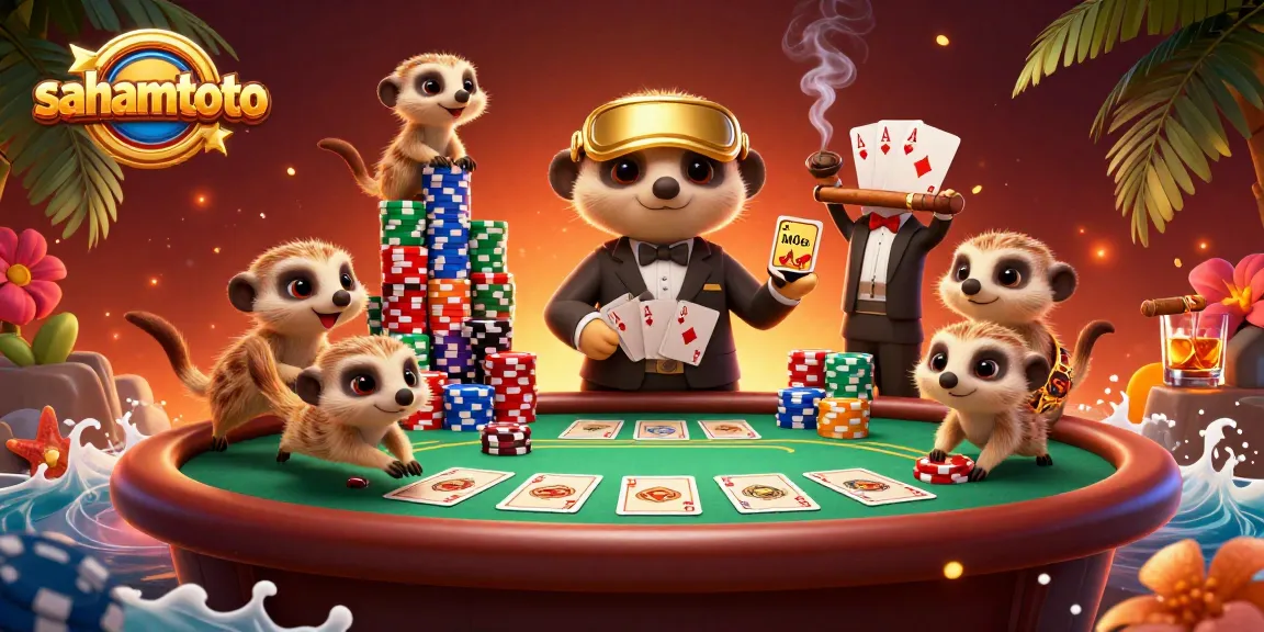 Menggoda pengalaman menarik di sahamtoto dengan koloni meerkat mengelola kasino penuh aksi.