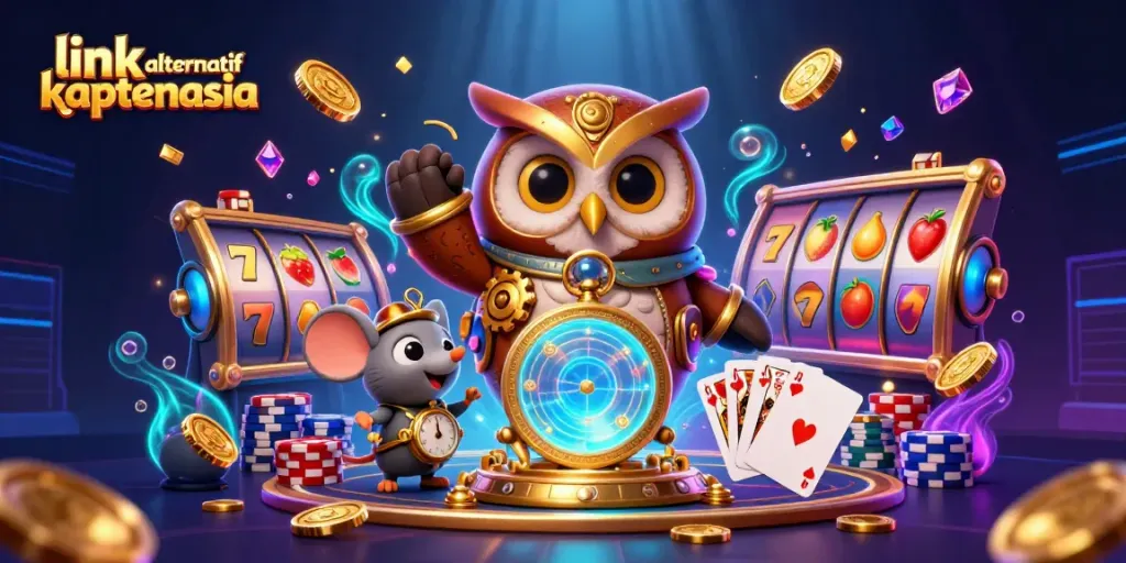 Mainkan slot dengan keberuntungan Anda di link alternatif kaptenasia dengan kerangka gambar yang mencolok.