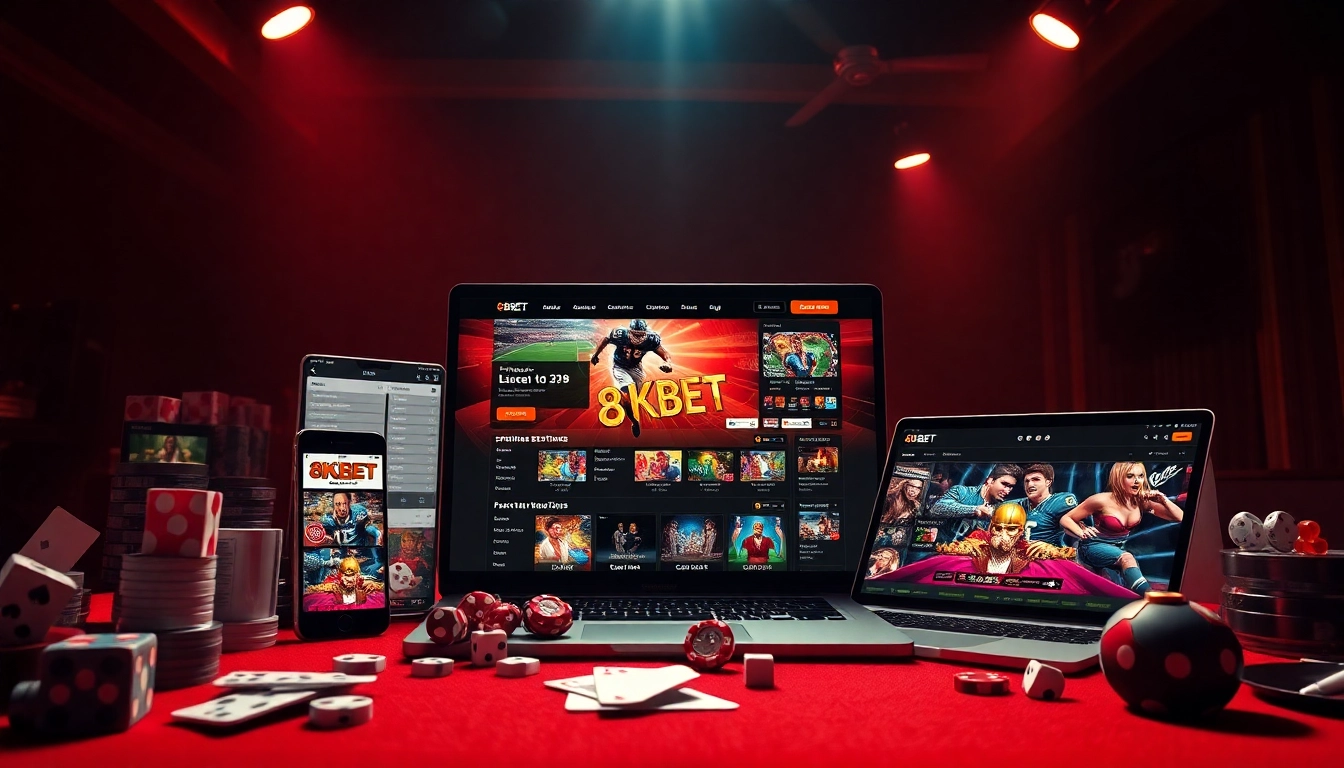 8KBET immersive online betting experience showcasing casino games and sports betting.