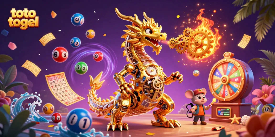 Menggali toto togel dengan bola lotere berwarna-warni dan naga emas mekanis yang menakjubkan.